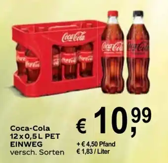 Getränke Hoffmann Coca Cola 12x0,5L Angebot