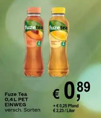 Getränke Hoffmann Fuze Tea 0,4L Angebot