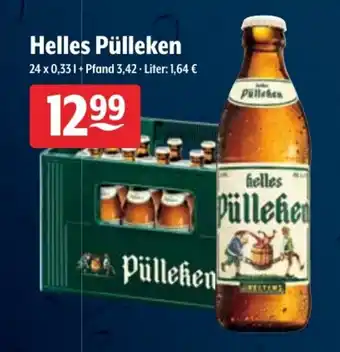 Getränke Hoffmann Helles Pülleken 24x0,33L Angebot