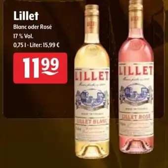 Getränke Hoffmann Lillet Blanc oder Rosé 0,75L Angebot