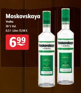 Getränke Hoffmann Moskovskaya Vodka 0,5L Angebot