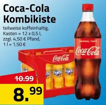 Logo Getränkemarkt Coca Cola Kombikiste 12x0,5L Angebot