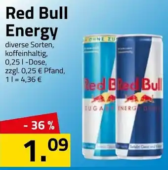 Logo Getränkemarkt Red Bull Energy 0,25L Dose Angebot