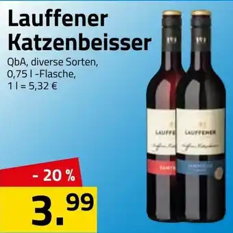 Logo Getränkemarkt Lauffener Katzenbeisser 0,75L Angebot