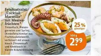 tegut Feinkostsalat Cocktail Marseille Mit Meeresfrüchten Angebot