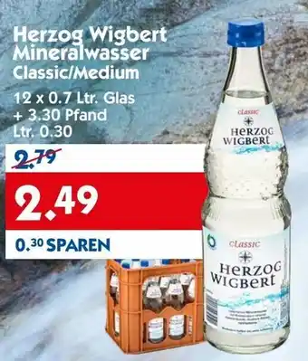 Hol'ab Getränkemarkt Herzog Wigbert Mineralwasser 12x0,7L Angebot