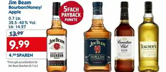 Hol'ab Getränkemarkt Jim Beam Bourbon, Honey oder Apple 0,7L Angebot