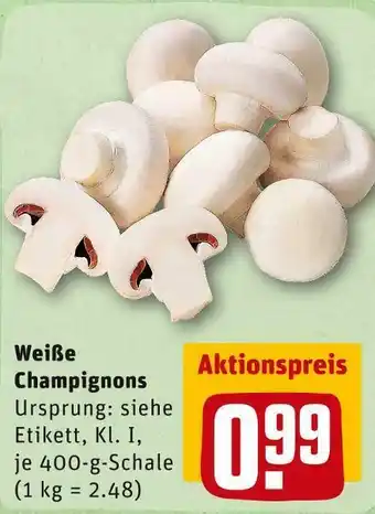 REWE Weiße champignons Angebot