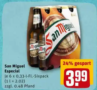 REWE San miguel especial Angebot