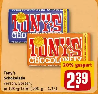 REWE Tony’s schokolade Angebot