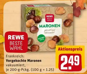 REWE Rewe beste wahl vorgekochte maronen Angebot