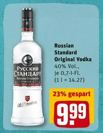 REWE Russian standard original vodka Angebot