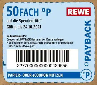 REWE Payback 50fach °p Angebot