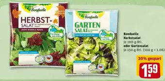REWE Bonduelle herbstsalat oder gartensalat Angebot