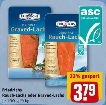 REWE Friedrichs rauch-lachs oder graved-lachs Angebot