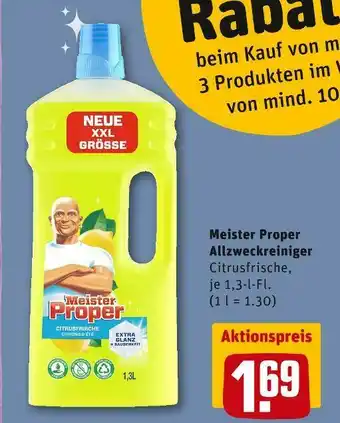 REWE Meister proper allzweckreiniger Angebot