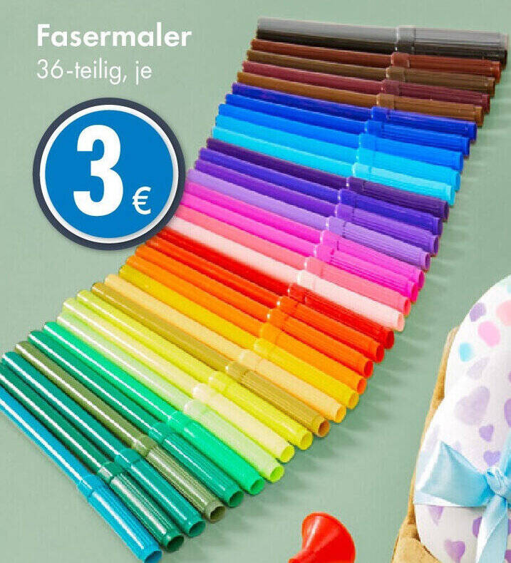Fasermaler 36-teilig Angebot bei TEDi