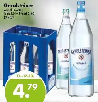 Trink und Spare Gerolsteiner 6x1L Angebot