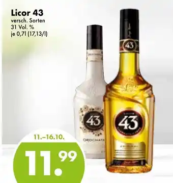 Trink und Spare Licor 43 0,7L Angebot