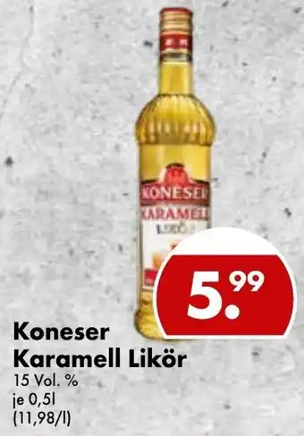 Trink und Spare Koneser Karamell Likör 0,5L Angebot