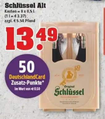 trinkgut Schlüssel Alt 8x0,5L Angebot