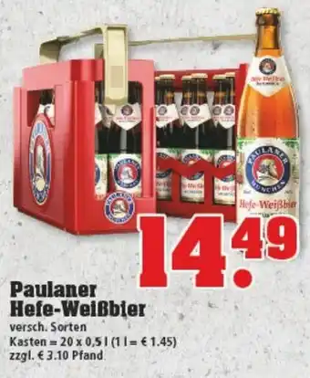 trinkgut Paulaner Hefe Weißbier 20x0,5L Angebot