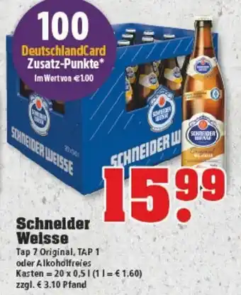 trinkgut Schneider Weisse 20x0,5L Angebot