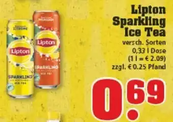 trinkgut Lipton Sparkling Ice Tea 0,33L Angebot