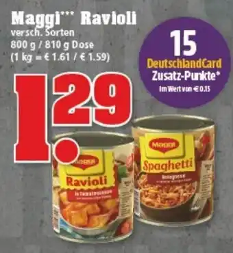 trinkgut Maggi Ravioli 800-810g Dose Angebot