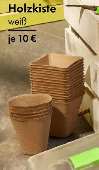 TEDi Holzkiste weiß Angebot