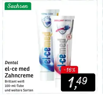 KONSUM Dental el-ce med Zahncreme 100ml Angebot