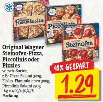 NP Discount Original Wagner Steinofen Pizza, Piccolinis oder Pizzies Angebot