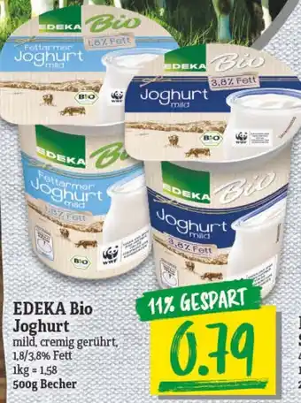 NP Discount Edeka Bio Joghurt 500g Becher Angebot