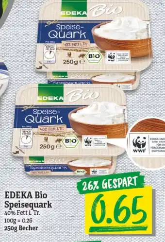 NP Discount Edeka Bio Speisequark 250g Becher Angebot