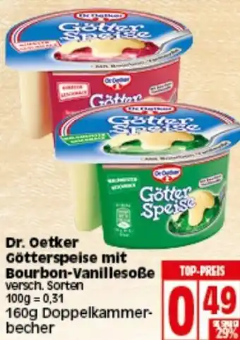 Elli Markt Dr. Oetker Götterspeise mit Bourbon Vanillesoße 160g Angebot