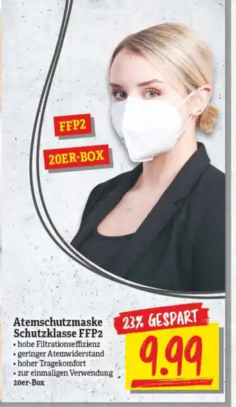 NP Discount Atemschutzmaske Schutzklasse FFP2 Angebot