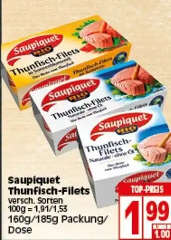 Elli Markt Saupiquet Thunfisch Filets 160/185g Angebot