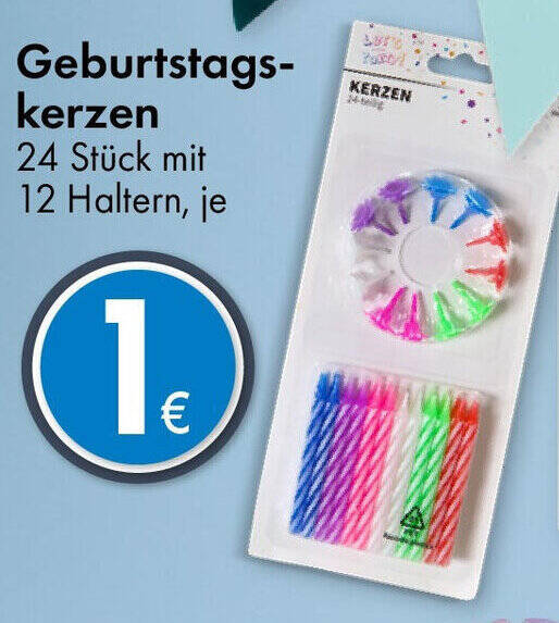 Geburtstagskerzen Angebot bei TEDi