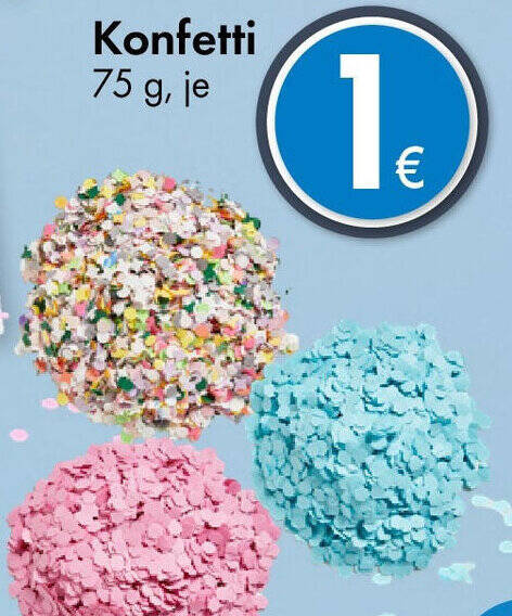 Konfetti 75 g Angebot bei TEDi