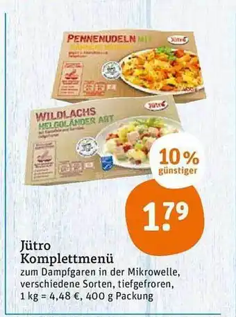 tegut Jütro Komplettmenü Angebot