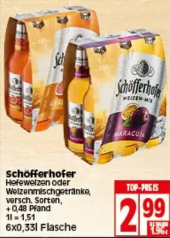 Elli Markt Schöfferhofer Hefeweizen 6x0,33L Angebot