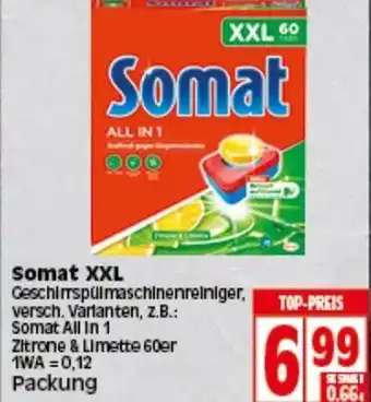 Elli Markt Somat XXL Geschirrspülmaschinenreiniger Angebot