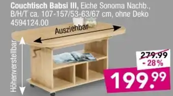 Combi Couchtisch Babsi III Angebot