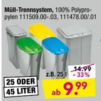 Combi Müll Trennsystem Angebot