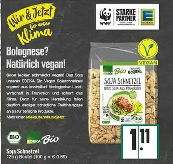 E-Center Edeka Bio Soja Schnetzel Angebot