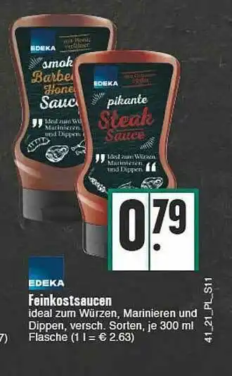 E-Center Edeka Feinkostsaucen Angebot