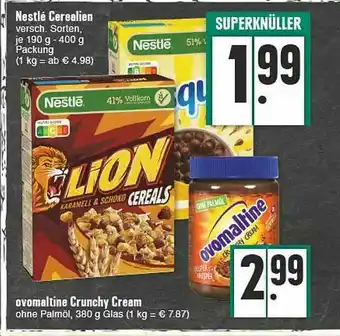 E-Center Nestlé Cerealien, Ovamaltine Crunchy Cream Angebot