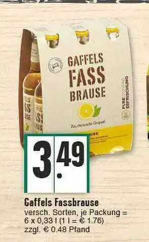 E-Center Gaffels Fassbrause Angebot