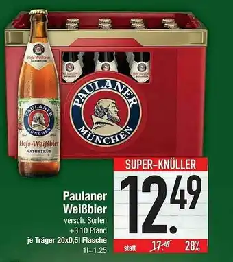 E-Center Paulaner Weißbier Angebot