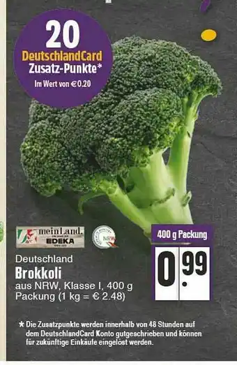 Edeka Deutschland Brokkoli Angebot